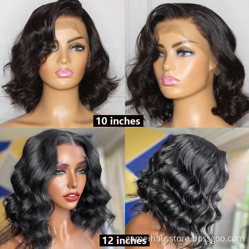 Wholesale Cheap Virgin Hair Full Lace Bob Wig Real Natural 100% Human Hair Wigs Brazilian Hair Full Lace Wigs For Black Women